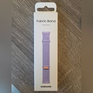 Samsung Fabric Watch Band Color Lavender Slim Size S/M 20mm. For Watch 5 6 & 7